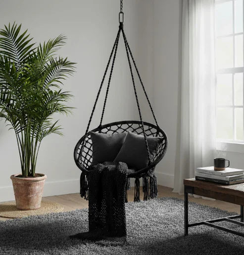 High-Capacity Portable Macrame Swing Solving The Limitation of Fixed Relaxation