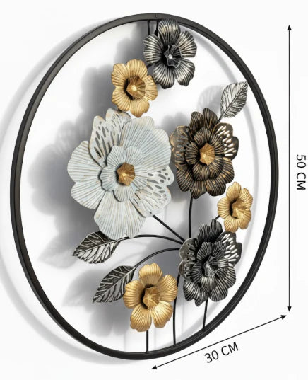 Luxury 3D Iron Wall Art | Modern Living Room Statement Piece