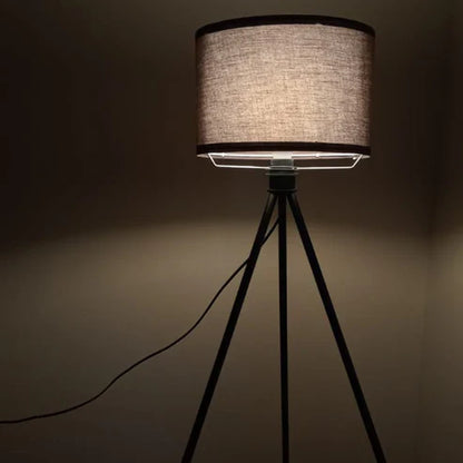 Flaxen Linen Tripod Floor Lamp | Solving Harsh Lighting with 30,000-Hour Dimmable Warmth.
