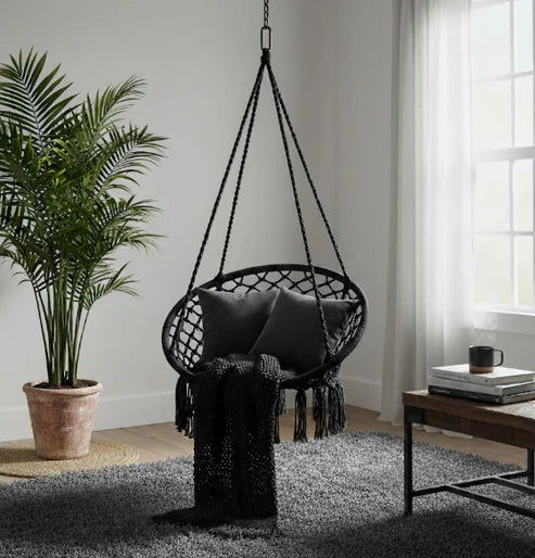 High-Capacity Portable  Macrame Swing Solving The Limitation of Fixed Relaxation