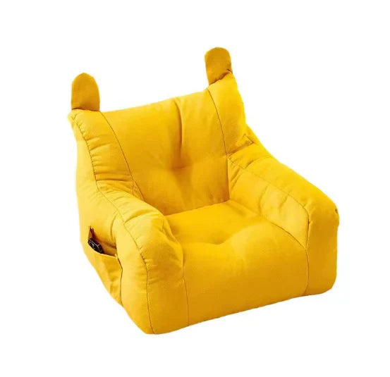 Small Yellow Kids Sofa | Providing Safe, Soft Comfort for Play and Rest.